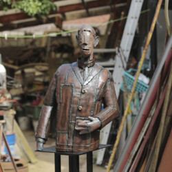 "Ivan" acier corten, 70x50x33cm 2019