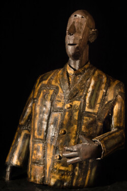 Gédéon" fer polychrome, 62x44x25 cm (1991)